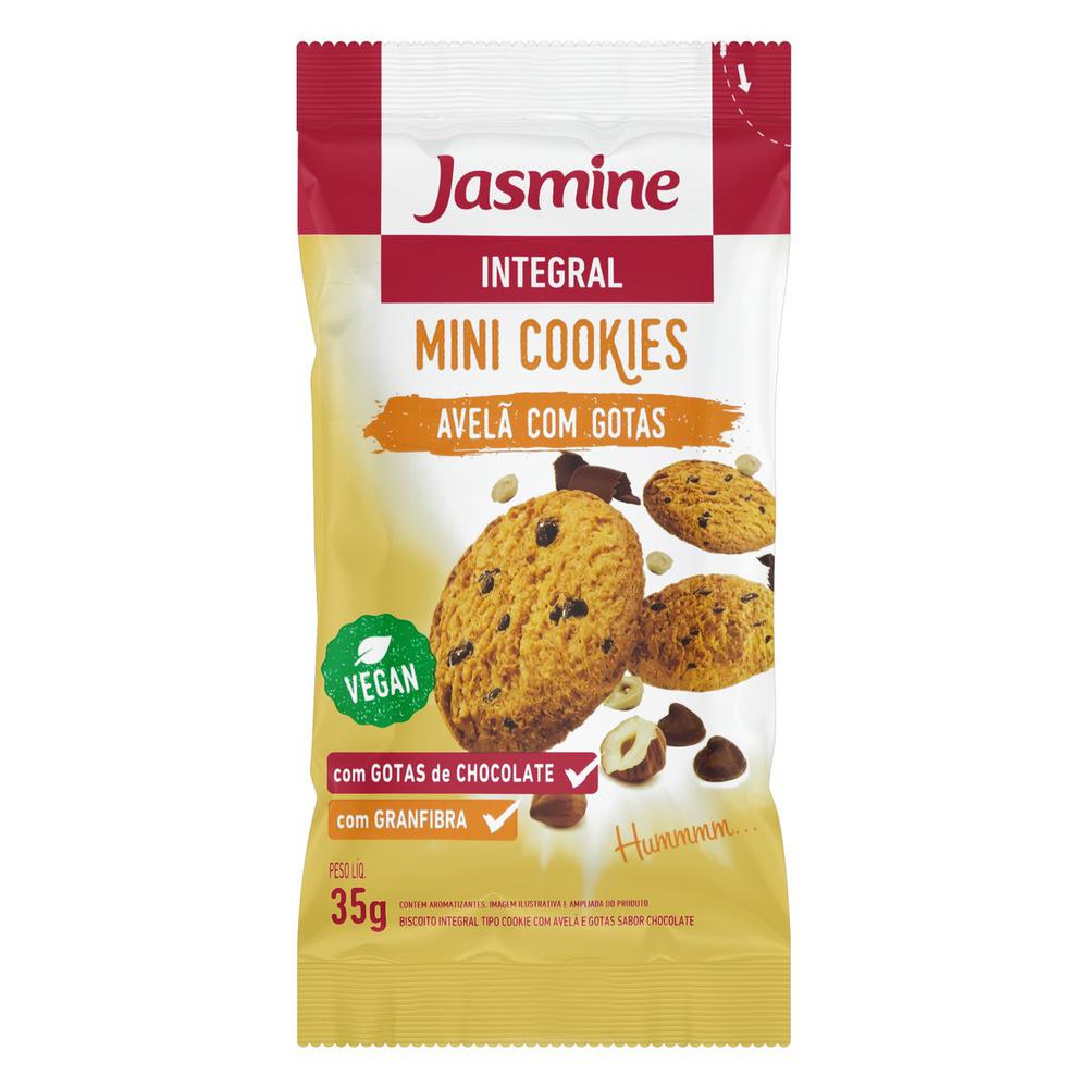 Mini Cookies Integrais Avelã com Gotas de Chocolate - 35g